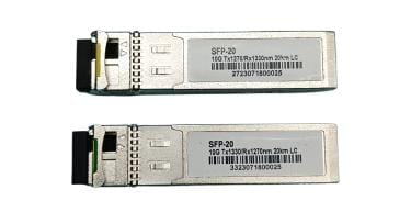 SET SFP óptico LC 10G TX/RX-RX/TX 1330/1270 20KM